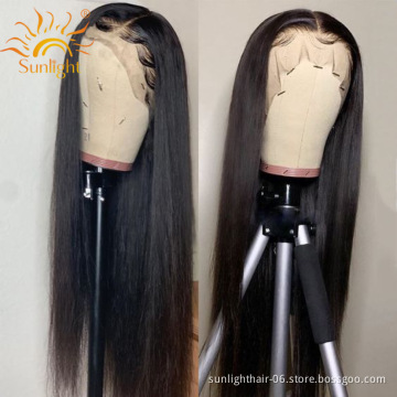 Sunlight remy hair extensions 13 x 6 hd lace frontal wig wholesale hair vendors hd lace human hair straight pre pluck lace wig